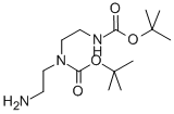 1,4-双-BOC-1,4,7-三氮杂庚烷结构式