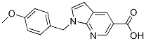 1H-Pyrrolo[2,3-b]pyridine-5-carboxylic acid, 1-[(4-methoxyphenyl)methyl]-结构式