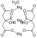 Structure of Magnesium citrate hydrate, Mg ca 16% (dry wt.)