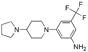 BenzenaMine, 3-(4-(pyrrolidin-1-yl)piperidin-1-yl)-5-(trifluoroMethyl)-结构式