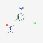 3-(3-aminophenyl)-n-methylpropanamide;hydrochloride结构式