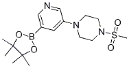 Structure of 1-(methylsulfonyl)-4-(5-(4,4,5,5-tetramethyl-
1,3,2-dioxaborolan-2-yl)pyridin-3-yl)piperazine