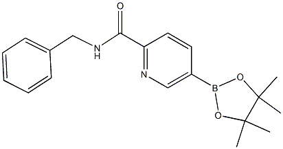 Structure of N-benzyl-5-(4,4,5,5-tetraMethyl-1,3,2-dioxaborolan-2-yl)picolinaMide