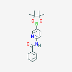 Structure of N-(5-(4,4,5,5-tetramethyl-1,3,2-dioxaborolan-2-yl)pyridin-2-yl)benzamide