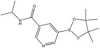 Structure of N-isopropyl-5-(4,4,5,5-tetraMethyl-1,3,2-dioxaborolan-2-yl)nicotinaMide