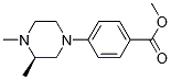 Structure of (R)-Methyl 4-(3,4-diMethylpiperazin-1-yl)benzoate