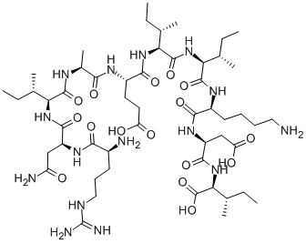 Structure of ARG-ASN-ILE-ALA-GLU-ILE-ILE-LYS-ASP-ILE