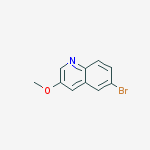 Structure of 6-bromo-3-methoxyquinoline