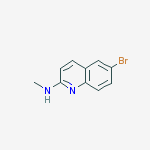 Structure of 6-bromo-N-methylquinolin-2-amine