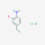 Structure of 4-Ethyl-2-fluoroaniline hydrochloride