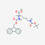 Structure of FMoc-α-Me-Lys(Boc)-OH