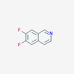 Structure of 6,7-difluoroisoquinoline