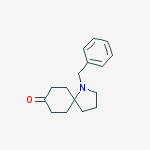 Structure of 1-benzyl-1-Azaspiro[4.5]decan-8-one