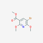 Structure of methyl 5-bromo-2,6-dimethoxynicotinate