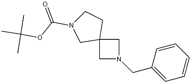 Structure of tert-butyl 2-benzyl-2,6-diazaspiro[3.4]octane-6-carboxylate