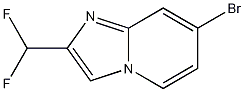 Structure of 7-bromo-2-(difluoromethyl)imidazo[1,2-a]pyridine