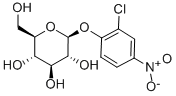 2-氯-4-硝基苯基-BETA-葡萄糖吡喃糖苷结构式