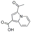 Structure of 1-Indolizinecarboxylic acid, 3-acetyl-