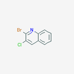2-Bromo-3-chloroquinoline结构式