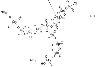 Structure of AMMONIUM PHOSPHOMOLYBDATE
