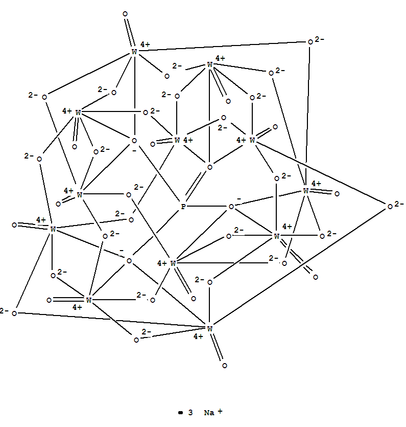 Structure of TUNGSTO-PHOSPHORIC ACID SODIUM SALT EXT&