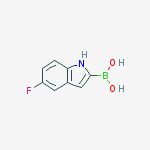 Structure of (5-fluoro-1h-indol-2-yl)boronic Acid