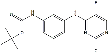 Structure of TERT-BUTYL (3-((2-CHLORO-5-FLUOROPYRIMIDIN-4-YL)AMINO)PHENYL)CARBAMATE
