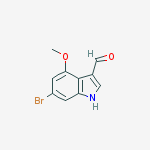 Structure of 6-bromo-4-methoxy-1H-indole-3-carbaldehyde