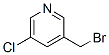 Structure of Pyridine,3-(bromomethyl)-5-chloro-