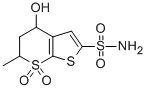 Structure of 5,6-Dihydro-4-hydroxy-6-methyl-4H-thieno[2,3-b]thiopyran-2-sulfonamide 7,7-dioxide