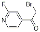 Structure of 2-BROMO-1-(2-FLUOROPYRIDIN-4-YL)ETHANONE