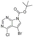 Structure of tert-butyl 5-broMo-4-chloro-7H-pyrrolo[2,3-d]pyriMidine-7-carboxylate
