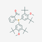 Structure of 2-[Bis(3,5-di-t-butyl-4-methoxyphenyl)phosphino]benzaldehyde, min. 97%