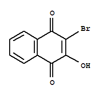 3-bromo-4-hydroxynaphthalene-1,2-dione结构式