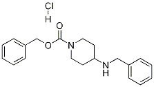 Structure of 4-BENZYLAMINO-PIPERIDINE-1-CARBOXYLIC ACID BENZYL ESTER-HCl