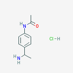 N-(4-(1-Aminoethyl)phenyl)acetamide hydrochloride结构式