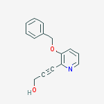 Structure of 3-(3-phenylmethoxypyridin-2-yl)prop-2-yn-1-ol