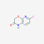 6-iodo-1h-pyrido[2,3-b][1,4]oxazin-2-one结构式