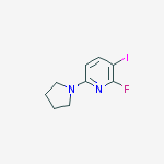 Structure of 2-fluoro-3-iodo-6-pyrrolidin-1-ylpyridine