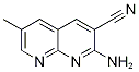 2-Amino-6-methyl-1,8-naphthyridine-3-carbonitrile结构式
