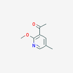 Structure of 1-(2-Methoxy-5-methylpyridin-3-yl)ethanone