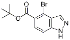 Structure of 4-BroMo-1H-indazol-5-carboxylic acid tert-butyl ester