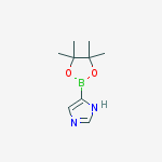 5-(4,4,5,5-tetramethyl-1,3,2-dioxaborolan-2-yl)-1H-imidazole结构式