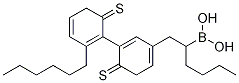 Structure of Boronic acid, B-(3',4-dihexyl[2,2'-bithiophen]-5-yl)-