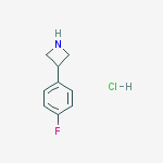 Structure of 3-(4-fluorophenyl)azetidine;hydrochloride