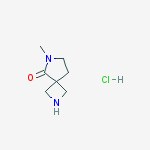 Structure of 6-Methyl-2,6-diaza-spiro[3.4]octan-5-one hydrochloride