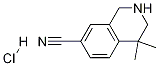 Structure of 4,4-Dimethyl-1,2,3,4-tetrahydroisoquinoline-7-carbonitrile hydrochloride
