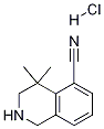 Structure of 4,4-Dimethyl-1,2,3,4-tetrahydroisoquinoline-5-carbonitrile hydrochloride
