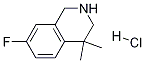 Structure of 7-fluoro-4,4-diMethyl-1,2,3,4-tetrahydroisoquinoline hydrochloride