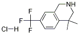 Structure of 4,4-diMethyl-7-(trifluoroMethyl)-1,2,3,4-tetrahydroisoquinoline hydrochloride